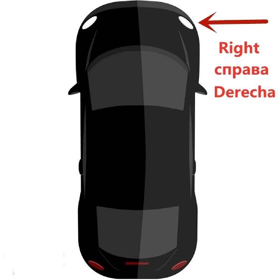 Design Door Handle Compatible for Benz E CLK CLS W211 W209W219 Button and Door Lock Button of Door Outside Handle (Right, Black Chrome, TPU, Modern