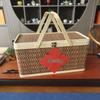 Vintage Chinese Style Bamboo Gift Basket