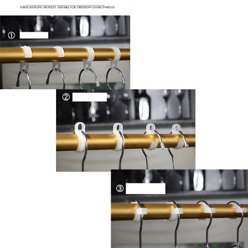 Hanger Stoppers, Windproof Hanger Catches (12-Pack) for Clothes Drying Pole Fixing, Clothes Drying Rack, Hanger Holder, Wind Protection, Plastic Hooks