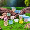 12/24/48pcs Luminous Mini Resin Animal Frog Tiger Figurine Glow In The Dark Miniature Figures Ornament Fairy Garden Accessories