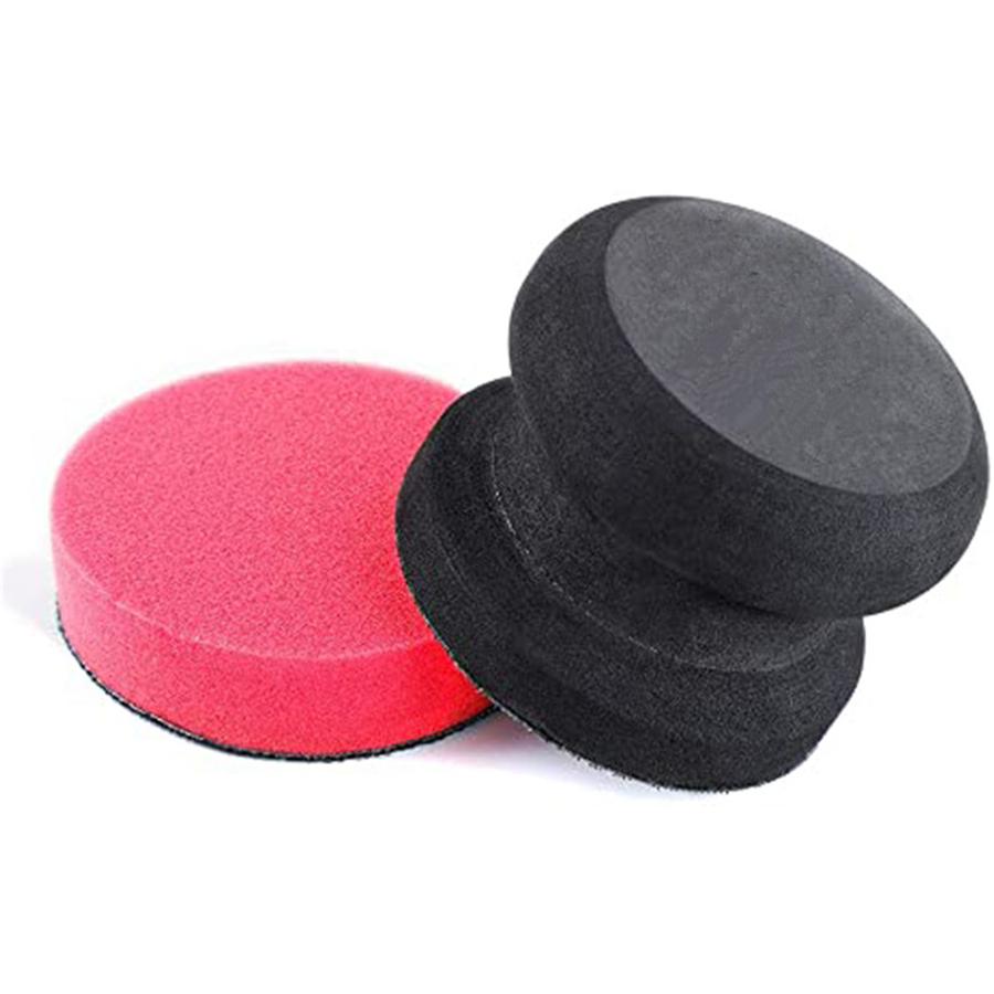

Car Hand Wax Applicator Pad Kit 3 Inch Dia Sponge Tire Dressing Applicator Pad with Grip for Rubber Tires Exterior
