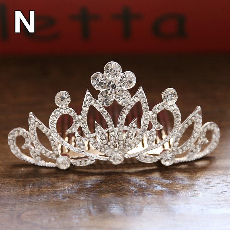 

Детская мини-корона, расческа для волос с кристаллами и стразами, жемчужное сердце, цветок, диадемы, расческа, заколка для волос, свадебная корона принцессы, украшения для волос