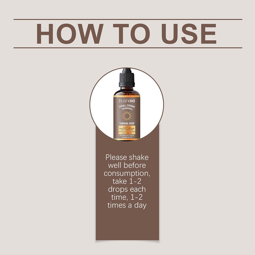 Sunless Tanning Drops To Drink Effortless Effective Dark-Tan Drops Body Treatment For Outdoor Sports