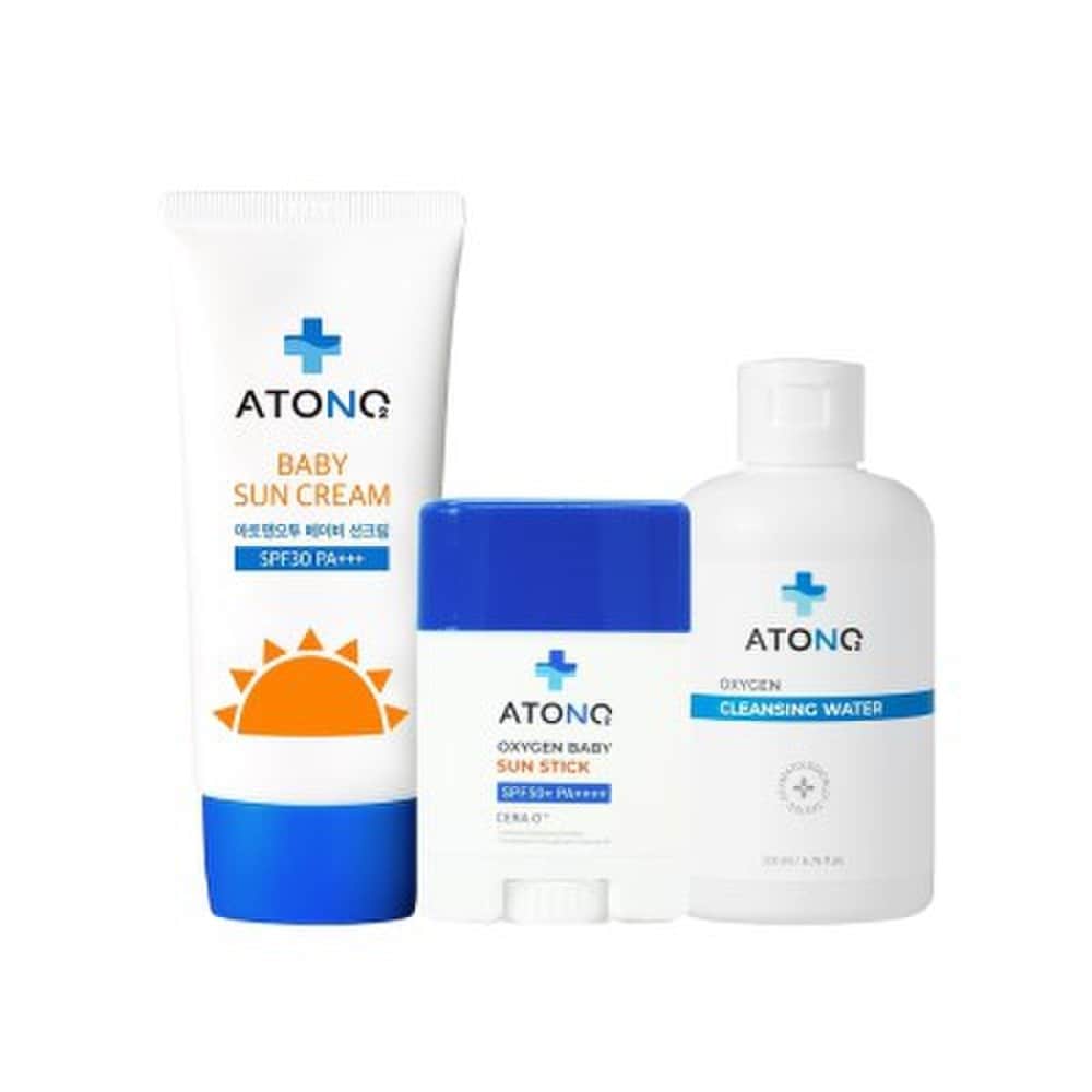

ATO&O2 Baby Sun Cream Sunscreen 50ml + Sun Stick 16g + Cleansing Water 200ml
