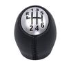 6 Speed Manual Car Gear Shift Knob with Leather Gaiter Boot Cover Frame Interior Replacement Parts for Renault Trafic III Vauxhall Vivaro B