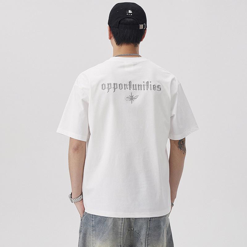 Men's Trendy Summer Short-Sleeved Embroidered T-Shirt