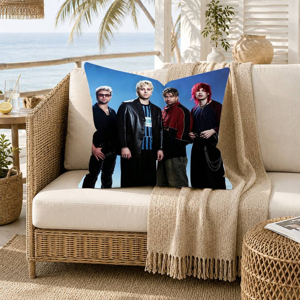 SOS SSeconds of SSummer Pillow Case for Sofa Living Room Home office Decor Protective Cover