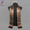BYSiIFY|light Coffee Plaid Silk Cravat Scarf Men Winter Fashion Business Long Scarves Cravats Male Brand Soft Scarf Tie 160*26cm