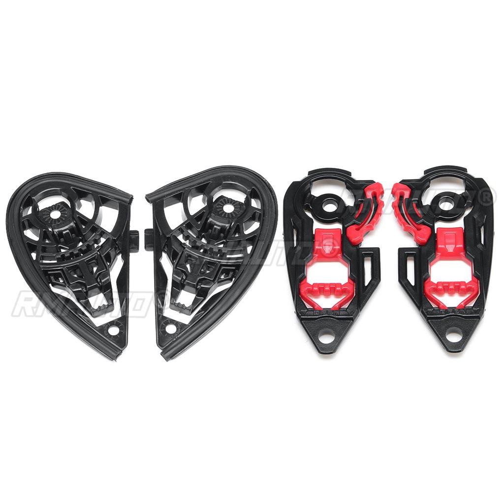Pair Motorcycle Helmet Visor Shield Gear Base Plate Lens Holder for AGV K1 K3SV K5 / K3 K4