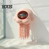 Floating Jellyfish Ornament Aquarium Hide, 3D Printed Fish Tank Reduce Aggression in Hideout, Decorative Shelter Cave for Pleco Shrimp Betta