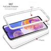 Pro Samsung Galaxy A23 4G Case 360 ​​Full Body Cover Pro Samsung A 23 6,6" oboustranné měkké silikonové TPU průhledné pouzdro na telefon odolné proti nárazům