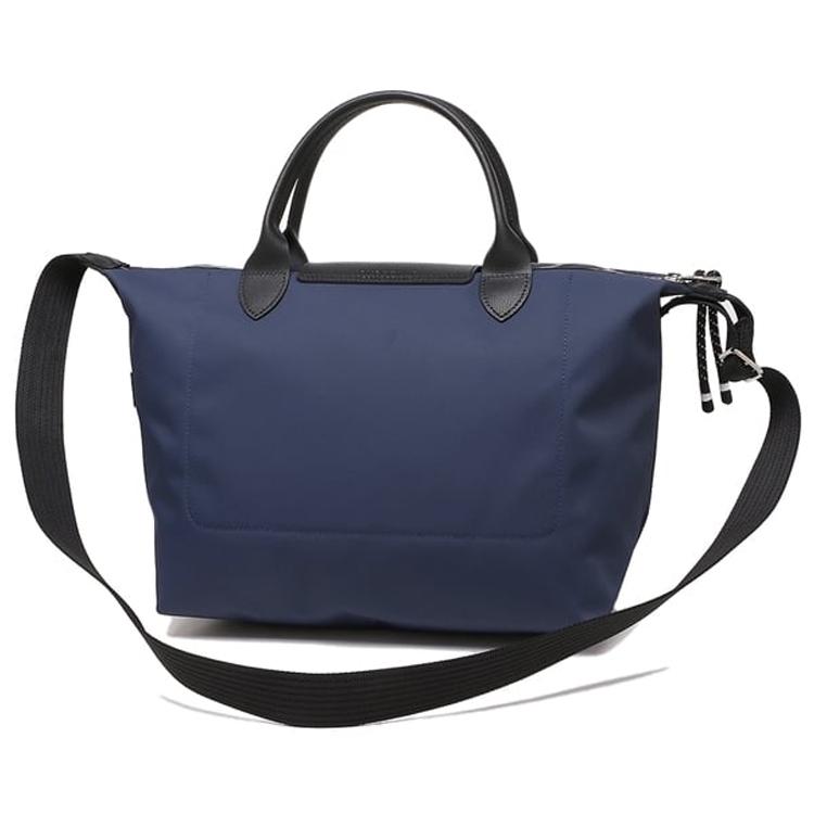 Longchamp Le Pliage Energy Correa de Hombro Ajustable Hebilla Cierre de Cremallera Ribete de Cuero Bolso de Hombro Cruzado Mediano Bolsos para Mujer 1515HSR006
