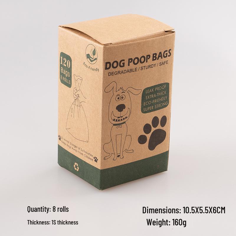 Biodegradable Disposable Dog Poop Bags with Dispenser - Thick, Printed Pet Waste Bags Grass Green