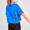 Nike Loose Letter Print Round Neck Short Sleeve T-Shirt Women Tops Blue CJ2040-480