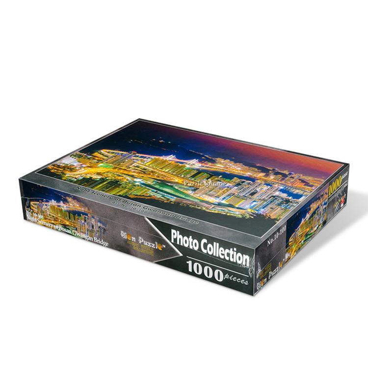 1000-teiliges Puzzle – Nachtansicht der Gwangan-Brücke in Busan, beliebtes koreanisches Puzzle