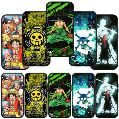 For Samsung Galaxy S24 S23 iPhone 16 15 14 Xiaomi Redmi Note 13 12 11 10Plus 9 Pro Max X XR Phone Case Luffy Roronoa Zoro One Piece OPPO Huawei Cover
