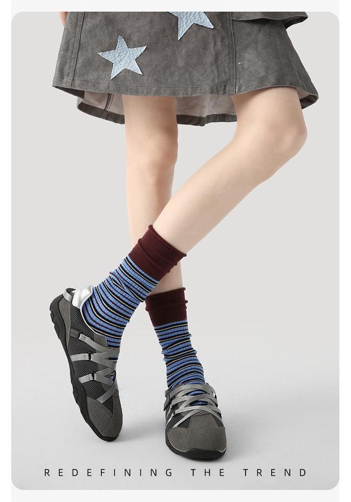 Renaissance Women's Mid-Calf Boneless Striped Socks - Autumn/Winter