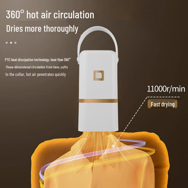 

Portable Foldable Baby Clothes Dryer for Dorms and Travel EU Standard Plug білий