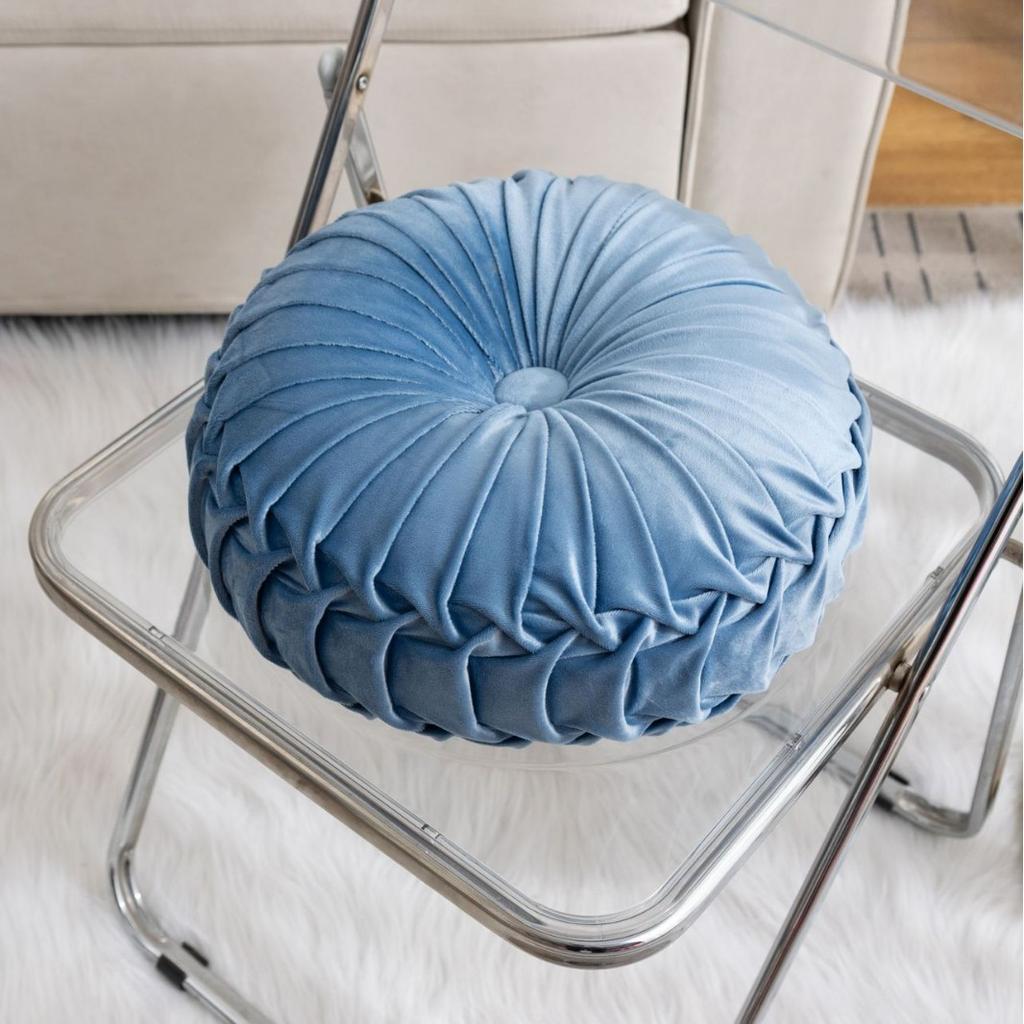 Nordic Ins Pumpkin Pillow Round Pillow Pink Seat Cushion Waist Pillow Living Room Sofa Homestay Decoration Wheels PuTuan