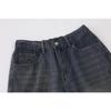 Distinctive Fashion Brand Spider Print Denim Shorts Men's Loose Casual Wash White Pants American Vintage Pants