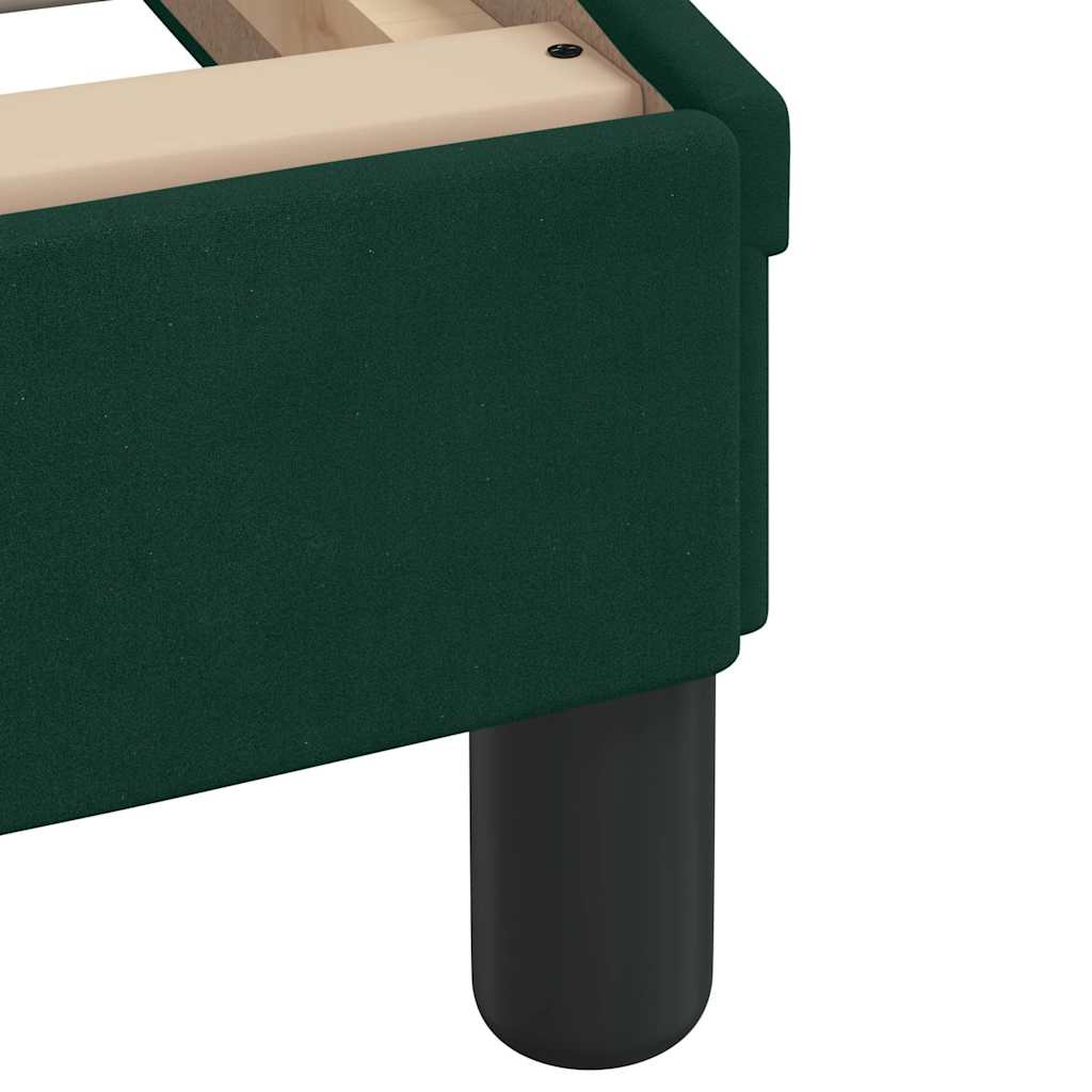 Bed Frame without Mattress Dark Green 180x200 cm Velvet