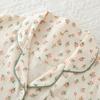 Pajamas women's pure cotton spring and autumn women's long-sleeved new lapel casual loose loungewear two-piece set can be worn outside