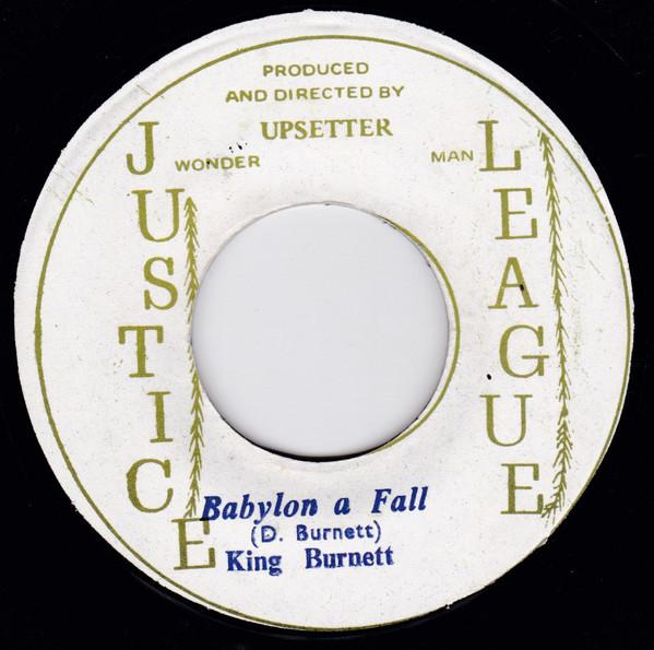 

7inch Record WATTY BURNETT THE UPSETTERS Babylon A Fall Cripple Skank NONE Justice League 1974 Jamaica Reggae Ska Dub Used