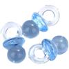 50 Pink & Blue Baby Shower Pacifier Decorations for Boys & Girls