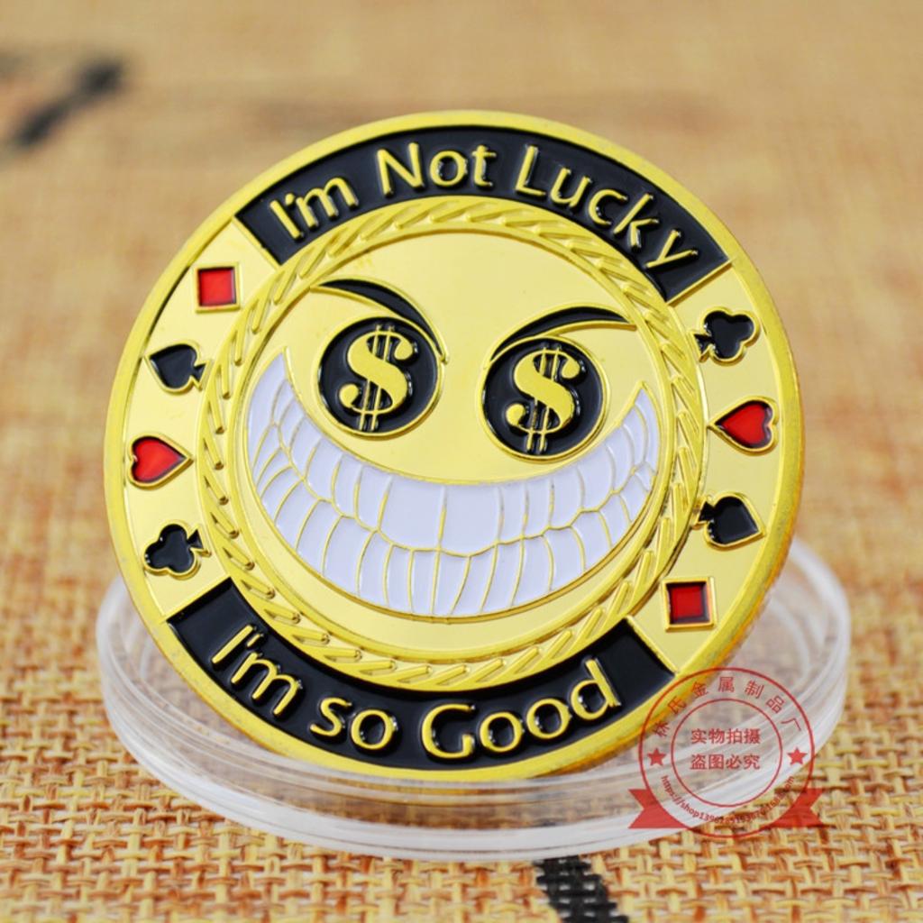 Commemorative Medal, Plated Chip Embossed Metal Badge