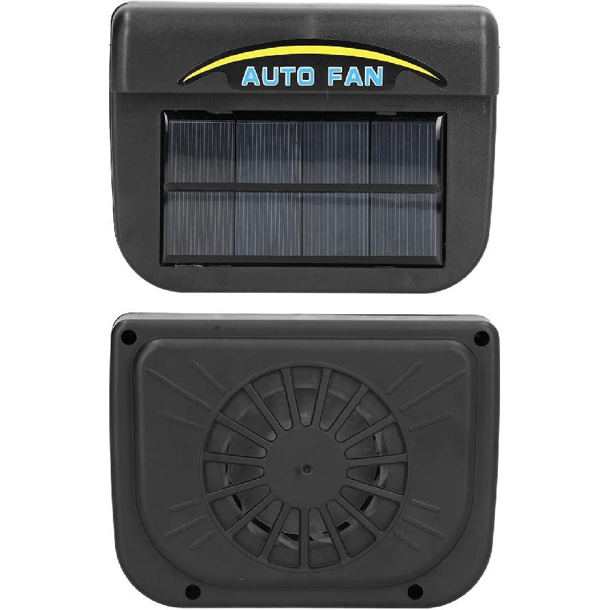 Air Vent Radiator Window Windshield Auto Air Vent,Solar Powered Car Exhaust Fan Solar Ventilator Car Radiator Fan, Radiator Ventilator System, 0.5W,