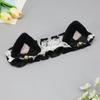 Motorcycle Helmet Lace ribbon Decorations For Motocross Full Face Off Road Helmet Sticker Cute Soft Plush Ears Decorations