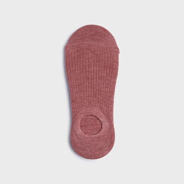 Cotton ribbed fake socks