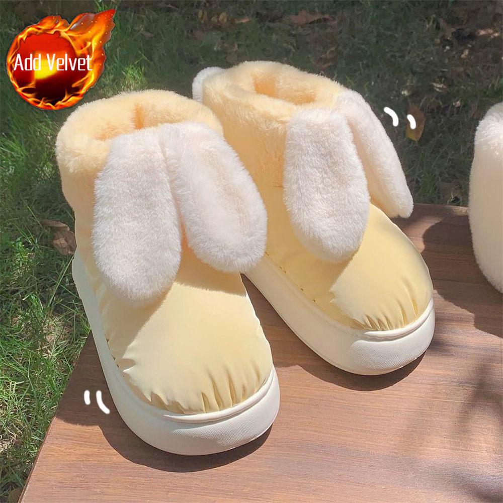 

Fashion Cute Plush Warm Round Toe Waterproof Chunky Ladies Shoes on Promotion Winter Trend 2025 Novelty New in Furry Women s Snow Boots 36