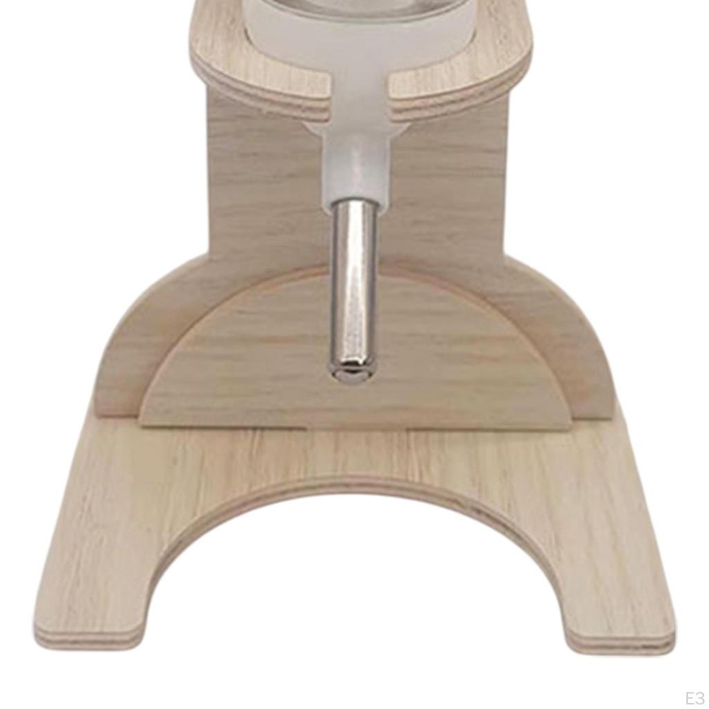 Držák na láhev s vodou pro křečka Nepropustný Domácí Dřevěný Držák Dávkovač pro