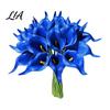 Lifelike PU Orchid Stems 5Pcs Artificial Calla Lilies, Elegant Faux Lily Flowers, Fake Maintenance Free Table Decorations Flower Bouquet