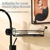 Removable Shower Shampoo Holder Rust-Proof Dishcloth Drain Basket Sink Drain Organizer  Bathroom