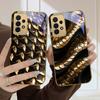 Golden scale texture For Samsung A36 A35 A34 A33 A32 A31 A26 A25 A23 A22 A21s A73 A72 A71 A42 A56 A13 16 Golden glass phone case