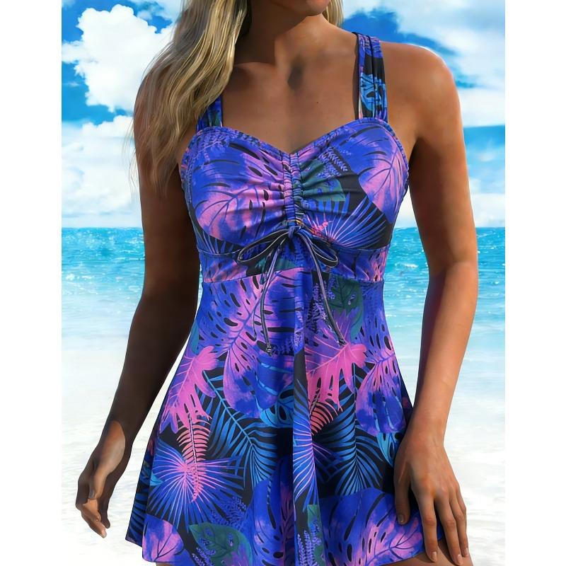 One-piece Swimsuit Female Amazon Print Skirt Seaside Beach Premium Bikini Swimsuit Quick Drying