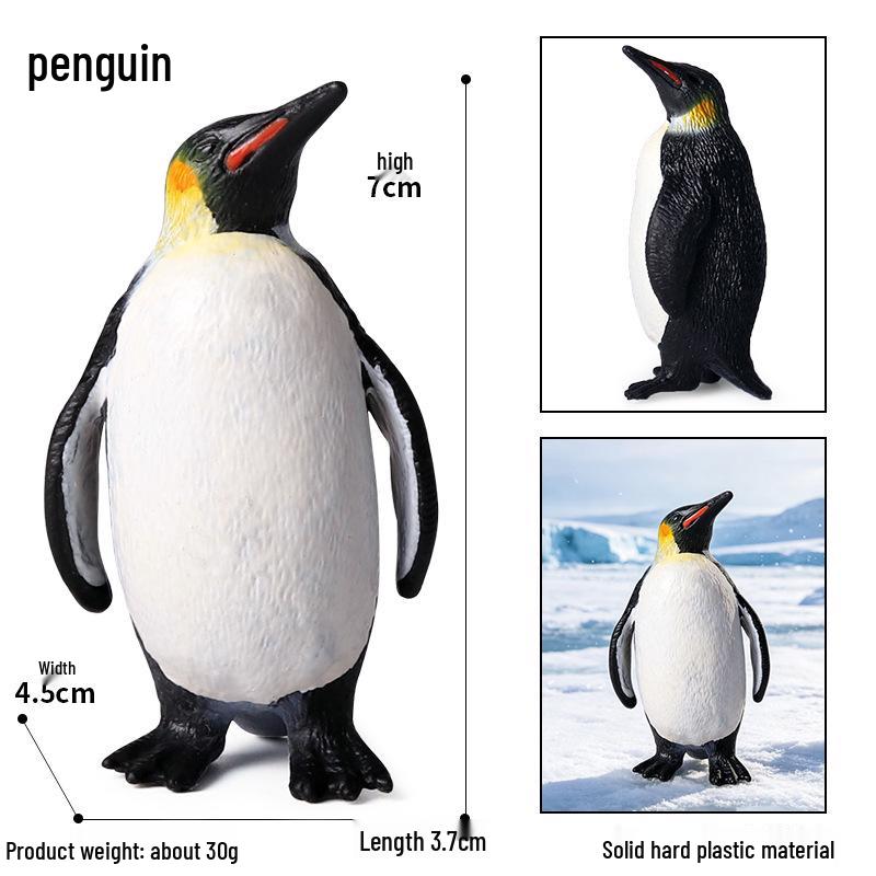 Polartier Tier Modell Spielzeug Set: Eisbär & Pinguin