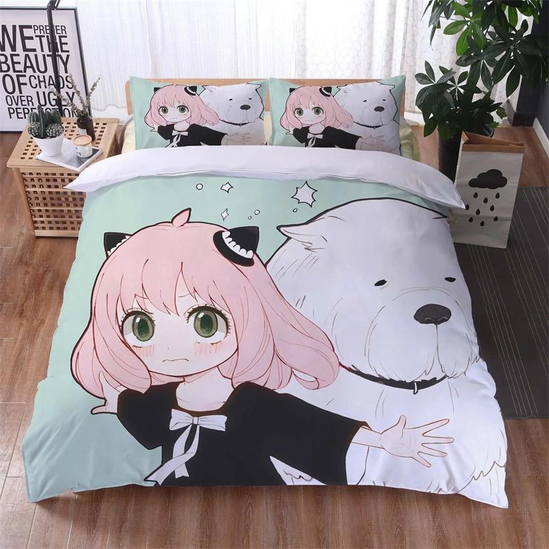 3D Fashion print Anime Spy Family Bedding Set Boys Girls Twin Queen Size Duvet Cover Pillowcase Bed Kids Adult
