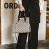 Large Capacity Tote Bag Women Soft PU Shoulder With Zipper Multi-Compartment Design Urban Chic Style