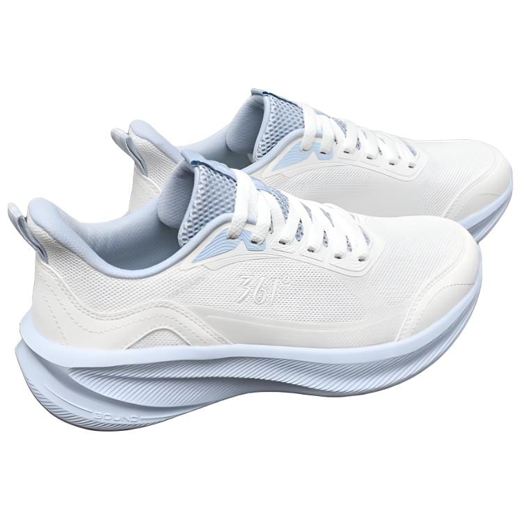 361 Sharp Leaf 5.0 Low Top Casual Running Shoes Men's White Blue 672612219-2