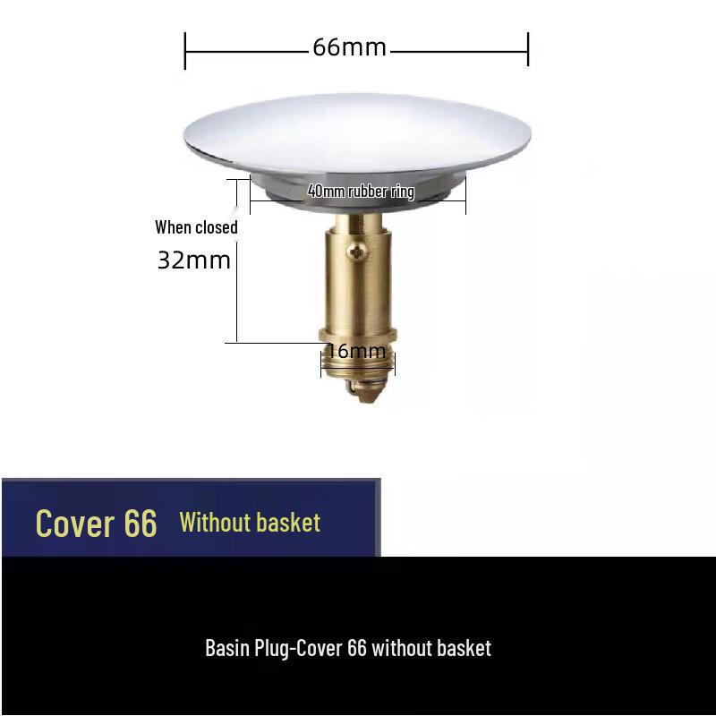 Крышка-пробка для раковины TLXT Pop-Up