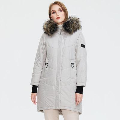Winterjacke Damen Parkas Langer Steppmantel für Damen Plus Size Warm Fell Kapuze