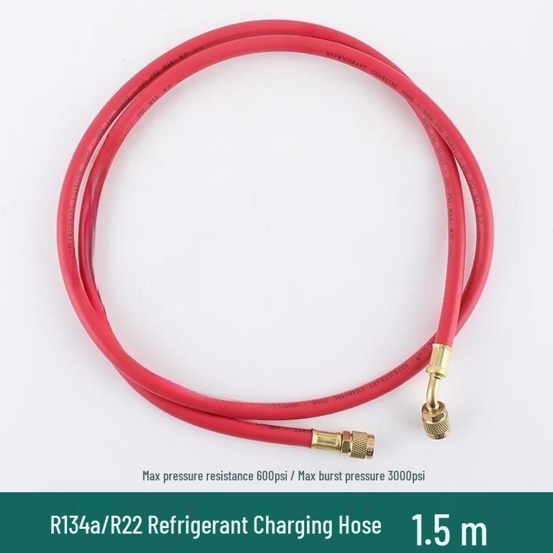 

1.5m Dual-Port Car AC Refrigerant Charging Hose