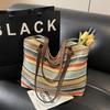 Seaside Vacation Straw Bag Large Capacity Shoulder Bag Beach Tote Bag