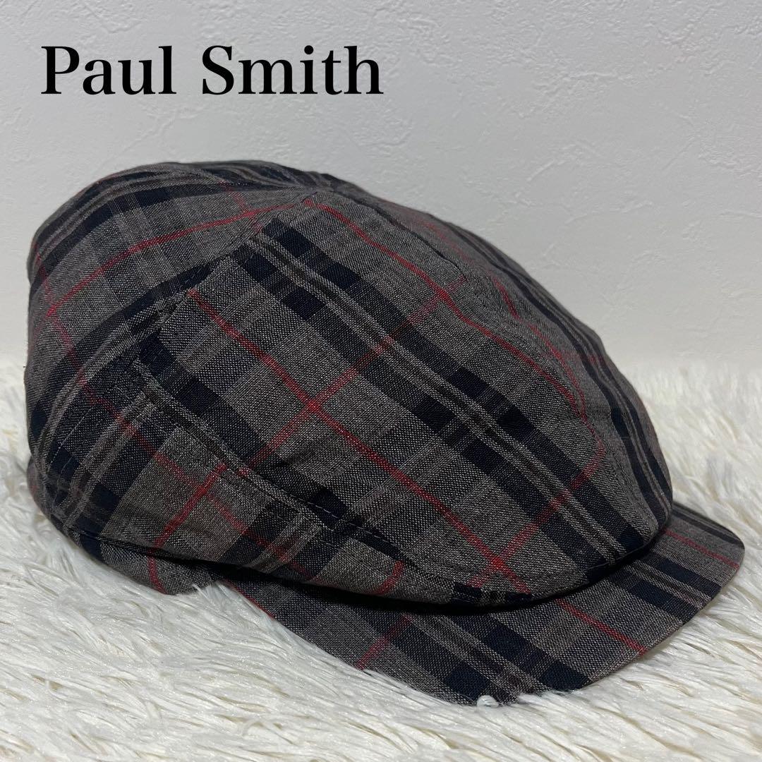 

[USED] Paul Smith Checkered Newsboy Cap Hunting Beret