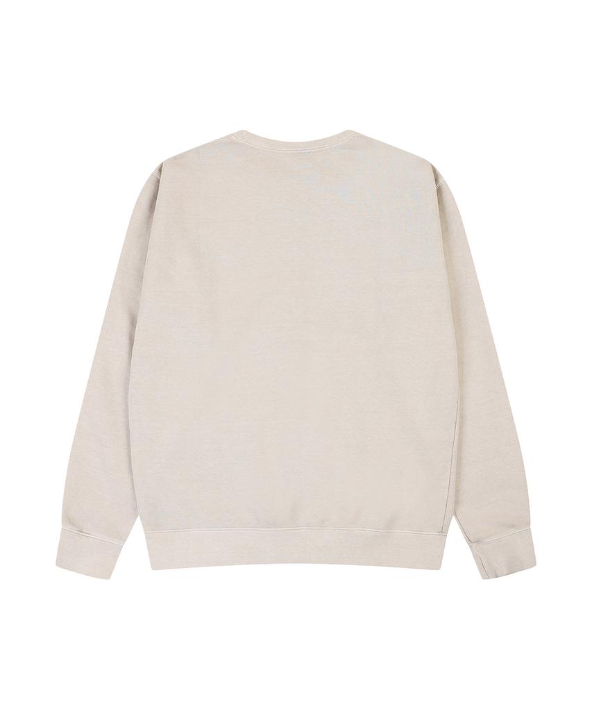 ADERNM Pigment Dyed Essential Sweatshirt (Beige)