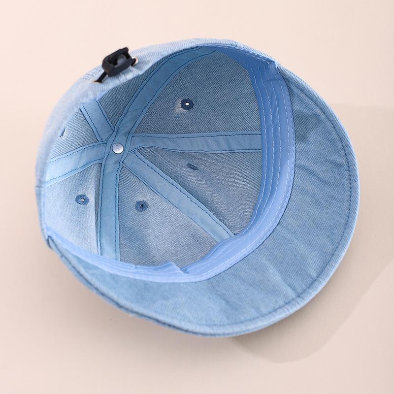 Frühlings-Denim Kinder Baseballkappe mit breiter Krempe - Unisex Mode Style