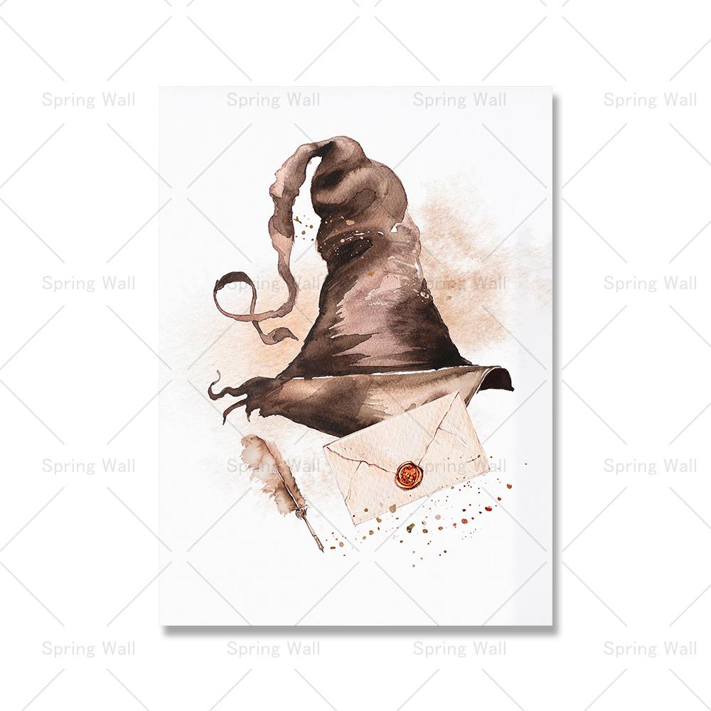 Vrăjitor Școală Matură Carte Poțiune Bufniță Vulpe Film Poster Printuri Artă Pânză Pictură Pepinieră Artă Perete Poze Decor Camera pentru copii